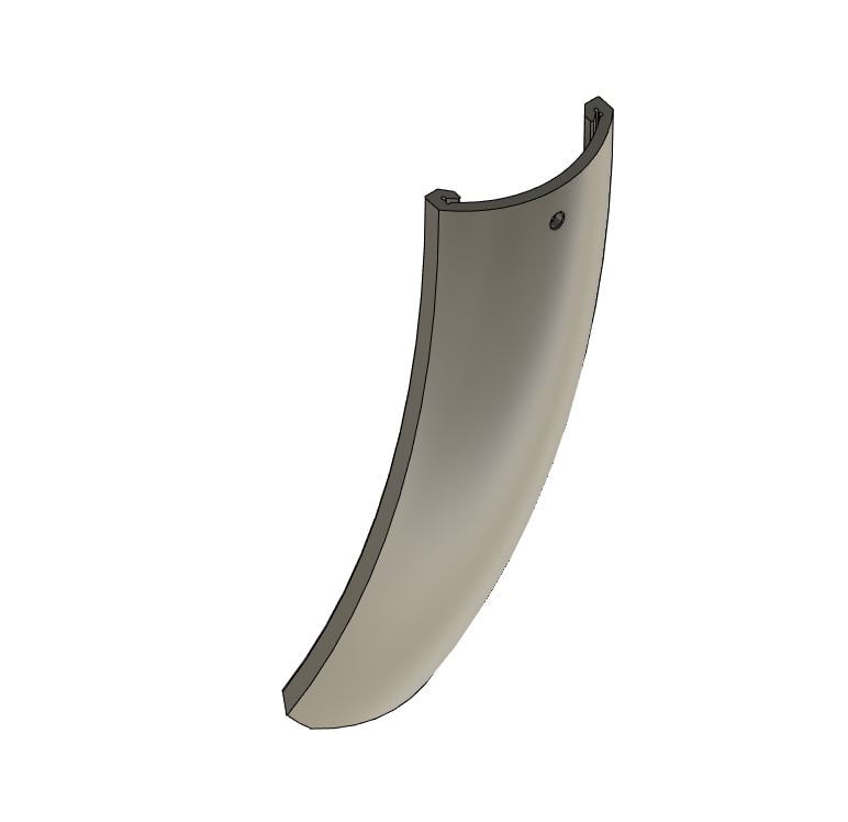 Spatbordverlenger TPU voor SKS Riese Müller 56mm breed ronde vorm Spatbordverlenger TPU voor SKS Riese Müller 56mm breed ronde vorm