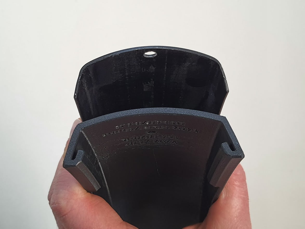 Spatbordverlenger TPU voor Riese Müller SKS 75mm Bleumels U plastic Spatbordverlenger TPU voor Riese Müller SKS 75mm Bleumels U plastic