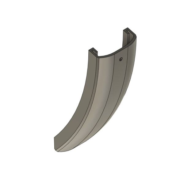 Spatbordverlenger voor Ellio – RECHT – TPU – 66mm Spatbordverlenger voor Ellio – RECHT – TPU – 66mm