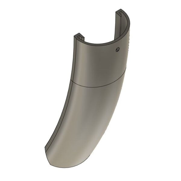Spatbordverlenger TREK 68.5mm breed – recht – TPU Spatbordverlenger TREK 68.5mm breed – recht – TPU