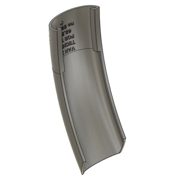 Spatbordverlenger TREK 68.5mm breed – recht – TPU Spatbordverlenger TREK 68.5mm breed – recht – TPU