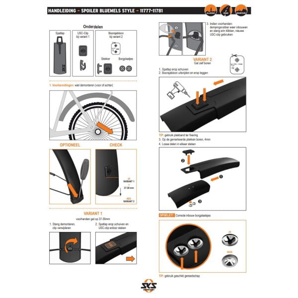 11777 SKS Spatlap Spoiler Bluemels Style 46mm Zwart 11777 SKS Spatlap Spoiler Bluemels Style 46mm Zwart