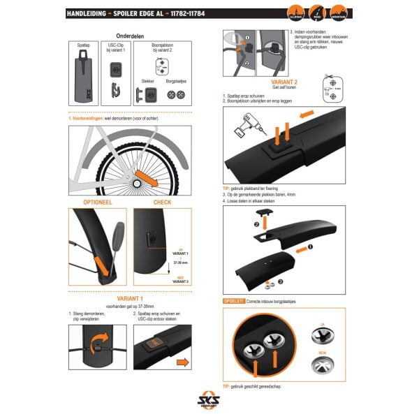 11784 SKS Spatlap Spoiler EDGE AL Style 66mm Zwart 11784 SKS Spatlap Spoiler EDGE AL Style 66mm Zwart