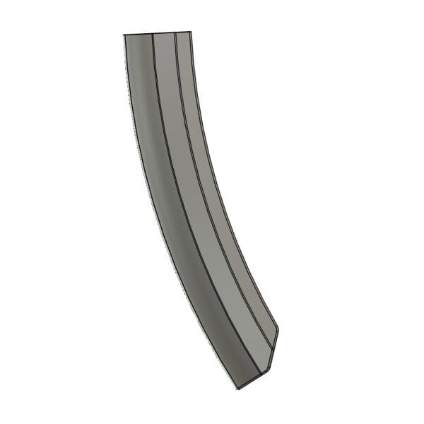 Spatbordverlenger TPU voor 74mm PLASTIC Stromer Spatbord 404830 en 404831 Spatbordverlenger TPU voor 74mm PLASTIC Stromer Spatbord 404830 en 404831