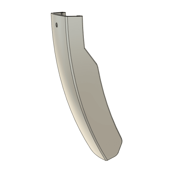 Spatbordverlenger TPU voor 56mm breed spatbord van AureusDrive Power45 (ketting) S-pedelec Spatbordverlenger TPU voor 56mm breed spatbord van AureusDrive Power45 (ketting) S-pedelec