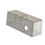 Spatbordverlenger TPU voor 56mm breed spatbord van AureusDrive Power45 (ketting) S-pedelec