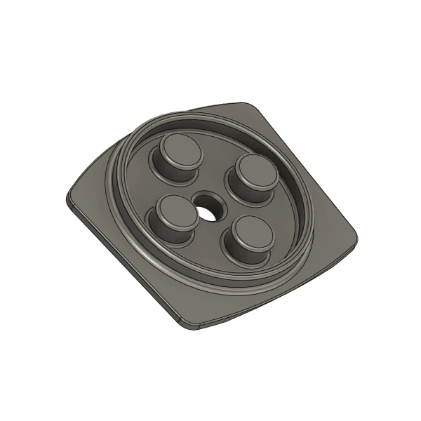 Tussenplaatje Stemplaatje Stromer ST3 5V CHARGED SPconnect Antivibration